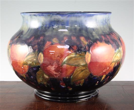 A large Moorcroft pomegranate baluster shaped jardiniere, c.1917, height 24cm diam.34cm